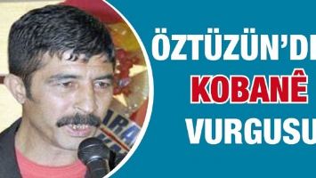 &Ouml;ZT&Uuml;Z&Uuml;N&rsquo;DEN KOBAN&Ecirc; VURGUSU