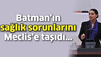 Batman&rsquo;ın sağlık sorunlarını Meclis&rsquo;e taşıdı&hellip;