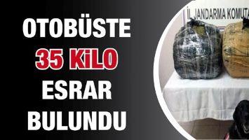 BATMAN OTOB&Uuml;S&Uuml;NDE 35 KİLO ESRAR BULUNDU