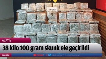 38 kilo 100 gram skunk ele ge&ccedil;irildi