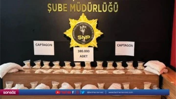 380 bin uyuşturucu hap ele ge&ccedil;irildi