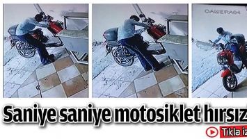 SANİYE SANİYE MOTOSİKLET HIRSIZLIĞI
