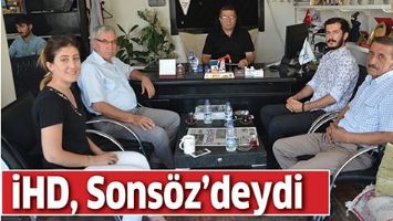 İHD, SONS&Ouml;Z&rsquo;DEYDİ