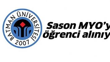 SASON MYO&rsquo;YA &Ouml;ĞRENCİ ALINIYOR