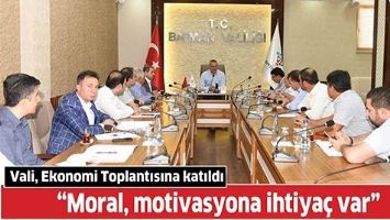 VALİ, EKONOMİ TOPLANTISINA KATILDI