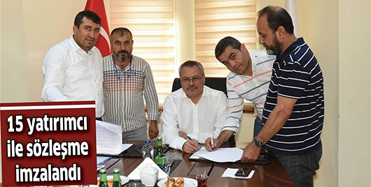 15 Yatırımcı İle S&ouml;zleşme İmzalandı