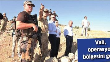VALİ, OPERASYON B&Ouml;LGESİNİ GEZDİ