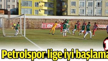 PETROLSPOR LİGE İYİ BAŞLAMADI 1-1