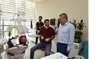 VALİ, DİŞ HASTANESİNİ GEZDİ