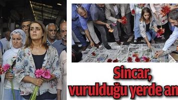 SİNCAR, VURULDUĞU YERDE ANILDI