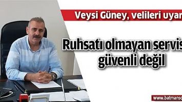 VEYSİ G&Uuml;NEY, VELİLERİ UYARDI;