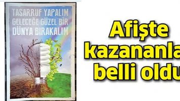 AFİŞTE KAZANANLAR BELLİ