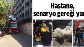 HASTANE, SENARYO GEREĞİ YANDI