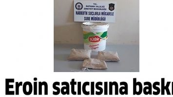 EROİN SATICISINA BASKIN!