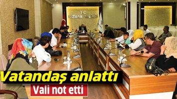 VALİ, MUHTARLARLA TOPLANDI