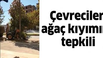 &Ccedil;EVRECİLER, AĞA&Ccedil; KIYIMINA TEPKİLİ