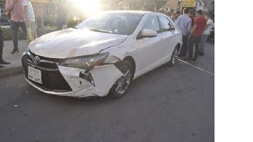 IRAK PLAKALI OTOMOBİL KAZA YAPTI