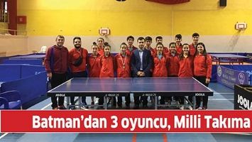BATMAN&rsquo;DAN 3 OYUNCU, MİLLİ TAKIMA
