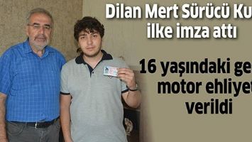 DİLAN MERT S&Uuml;R&Uuml;C&Uuml; KURSU, İLKE İMZA ATTI
