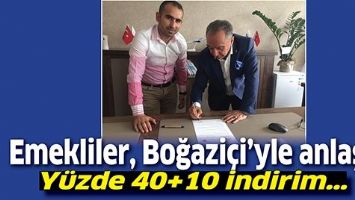 EMEKLİLER, BOĞAZİ&Ccedil;İ&rsquo;YLE ANLAŞTI