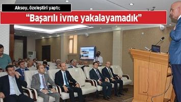 AKSOY, &Ouml;ZELEŞTİRİ YAPTI;