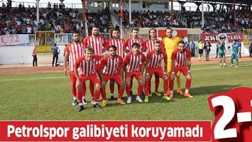 PETROLSPOR GALİBİYETİ KORUYAMADI