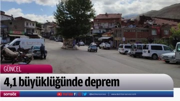 4,1 b&uuml;y&uuml;kl&uuml;ğ&uuml;nde deprem