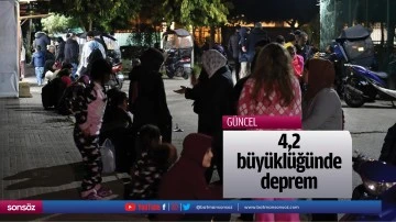 4,2 b&uuml;y&uuml;kl&uuml;ğ&uuml;nde deprem