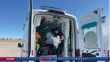 4 aylık bebek, ambulans u&ccedil;akla İstanbul'a sevk edildi
