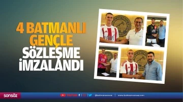 4 Batmanlı gen&ccedil;le s&ouml;zleşme imzalandı