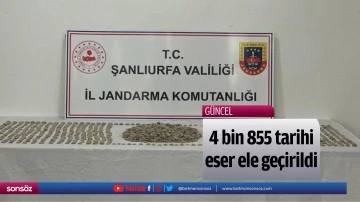 4 bin 855 tarihi eser ele ge&ccedil;irildi