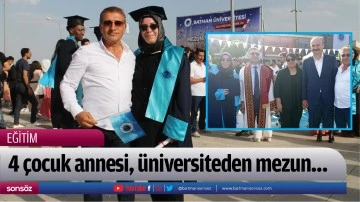 4 &ccedil;ocuk annesi, &uuml;niversiteden mezun&hellip;