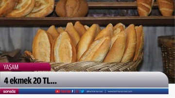 4 ekmek 20 TL&hellip;