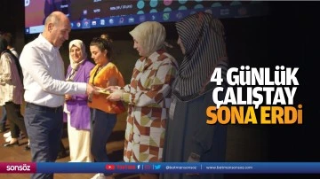 4 G&uuml;nl&uuml;k &Ccedil;alıştay Sona Erdi