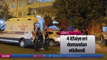 4 itfaiye eri dumandan etkilendi