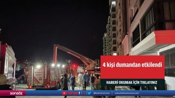 4 kişi dumandan etkilendi