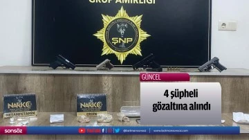 4 ş&uuml;pheli g&ouml;zaltına alındı