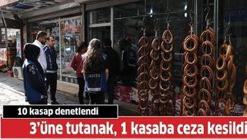 10 KASAP DENETLENDİ