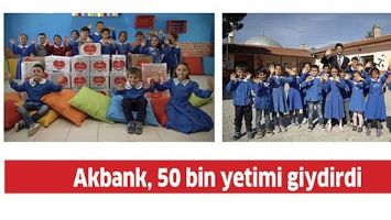 AKBANK, 50 BİN YETİMİ GİYDİRDİ