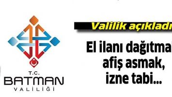 VALİLİK A&Ccedil;IKLADI;