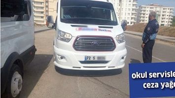 Okul servislerine ceza yağdı