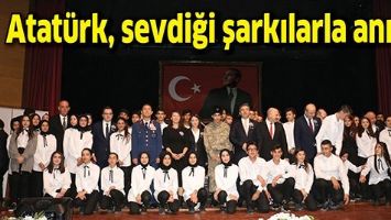 Atat&uuml;rk, sevdiği şarkılarla anıldı