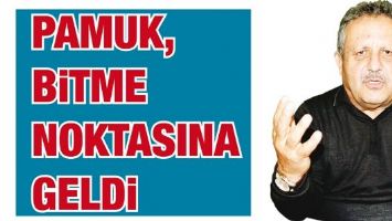 &ldquo;PAMUK, BİTME NOKTASINA GELDİ&rdquo;