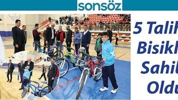 5 TALİHLİ, BİSİKLET SAHİBİ OLDU