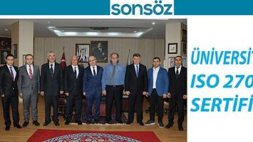 &Uuml;NİVERSİTEYE ISO 27001 SERTİFİKA