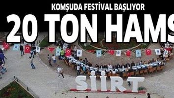 Festival bug&uuml;n&hellip; 20 ton hamsi dağıtılacak