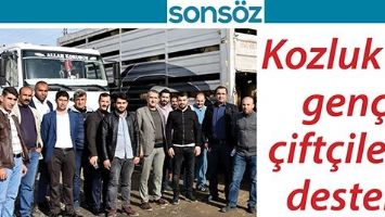 KOZLUK'TA GEN&Ccedil; &Ccedil;İFT&Ccedil;İLERE DESTEK