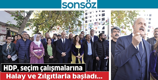 HDP, se&ccedil;im &ccedil;alışmalarına Halay ve Zılgıtlarla başladı&hellip;
