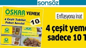 Enflasyona inat 4 &ccedil;eşit yemek 10 TL
