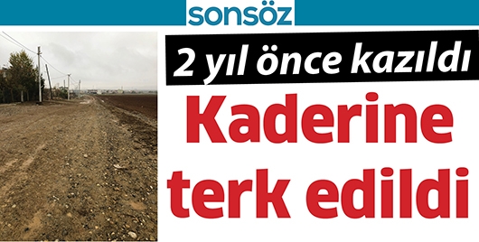 2 yıl &ouml;nce kazıldı kaderine terk edildi